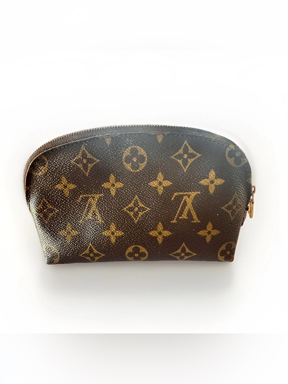 Louis Vuitton Cosmetic Pouch Brown Canvas